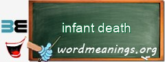 WordMeaning blackboard for infant death